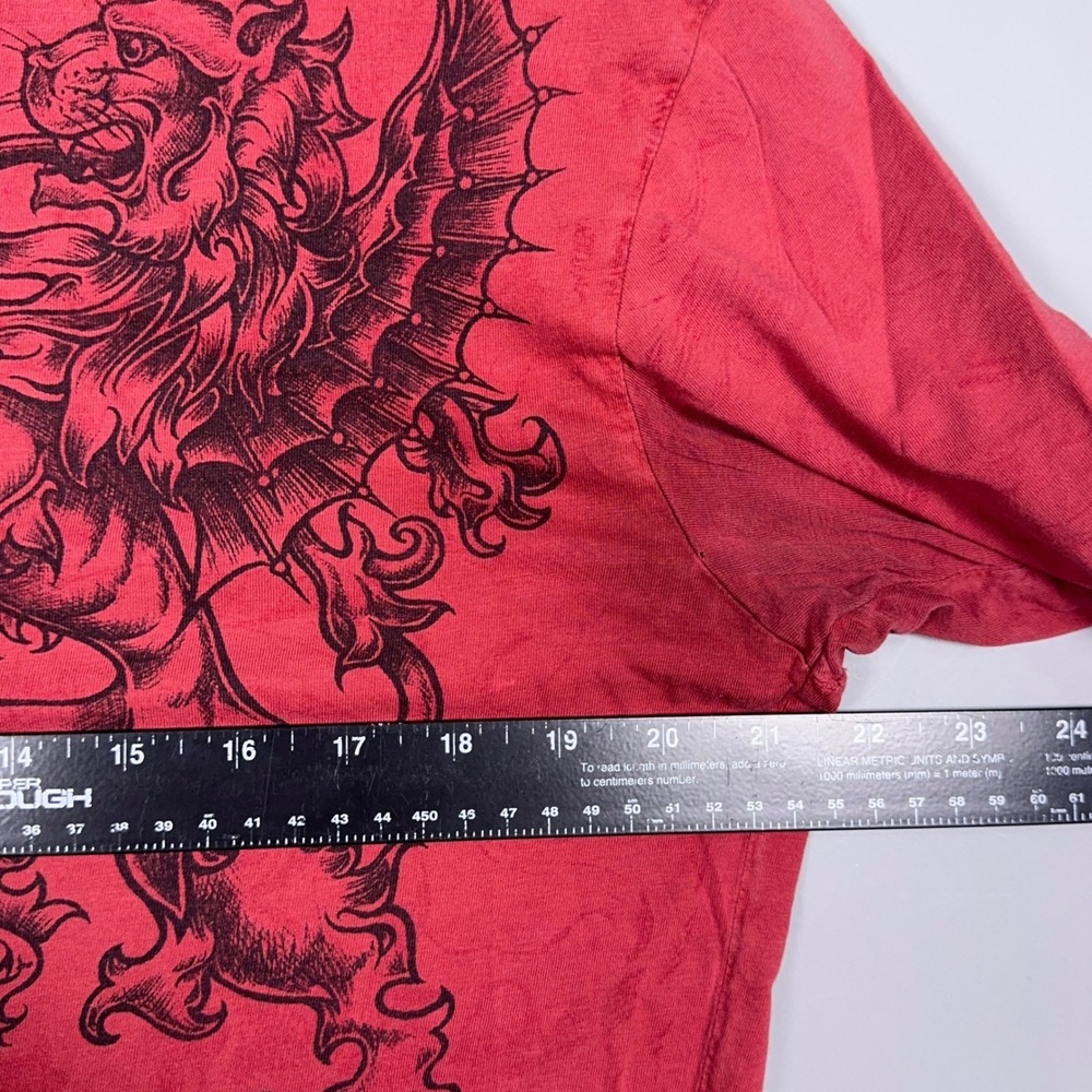 Xtreme Couture T-Shirt Mens Size Large Graphic Red MMA Y2K Grunge - Picture 6 of 8